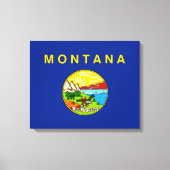 Entwurf für die Staatsflagge von Montana Leinwanddruck (Vorderseite)