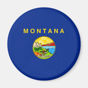 Entwurf für die Staatsflagge von Montana Magnet