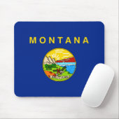 Entwurf für die Staatsflagge von Montana Mousepad (Mit Mouse)