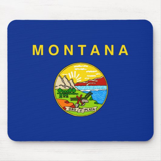 Entwurf für die Staatsflagge von Montana Mousepad (Vorne)