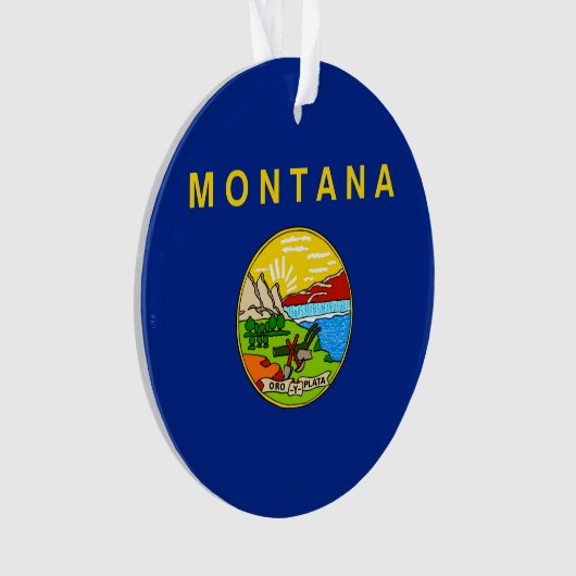 Entwurf für die Staatsflagge von Montana Ornament (Vorderseite)