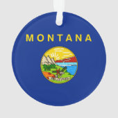 Entwurf für die Staatsflagge von Montana Ornament (Rückseite)