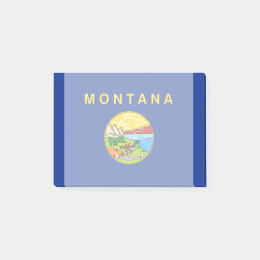 Entwurf für die Staatsflagge von Montana Post-it Klebezettel (Vorderseite)