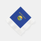 Entwurf für die Staatsflagge von Montana Serviette (Ecke)