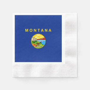 Entwurf für die Staatsflagge von Montana Serviette