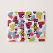 Entwurf für ein farbiges Herz Puzzle (Horizontal)