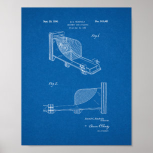 Entwurf für ein Unterhaltungs-Spiel-Apparatepatent Poster