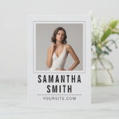 Entwurf für eine Comp-Card-Vorlage Menükarte (Stehend Vorderseite)