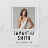 Entwurf für eine Comp-Card-Vorlage Menükarte (Vorderseite)