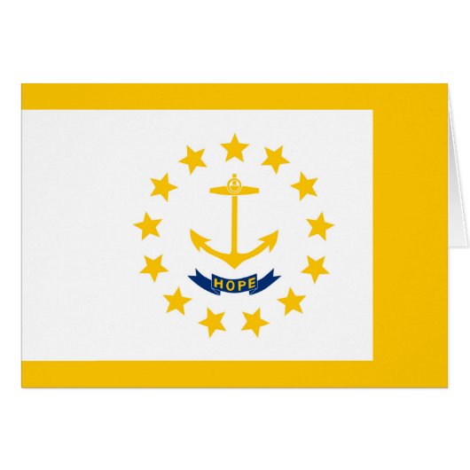 Entwurf für eine Flagge auf der Insel Rhode (Vorderseite (Horizontal))