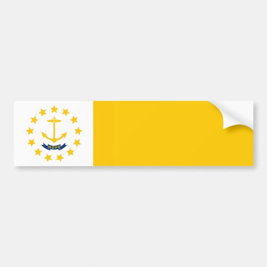 Entwurf für eine Flagge auf der Insel Rhode Autoaufkleber (Vorne)