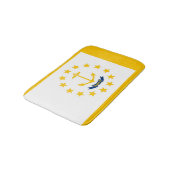 Entwurf für eine Flagge auf der Insel Rhode Badematte (Schrägansicht)