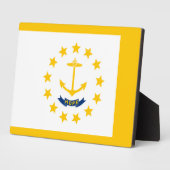 Entwurf für eine Flagge auf der Insel Rhode Fotoplatte (Seite)