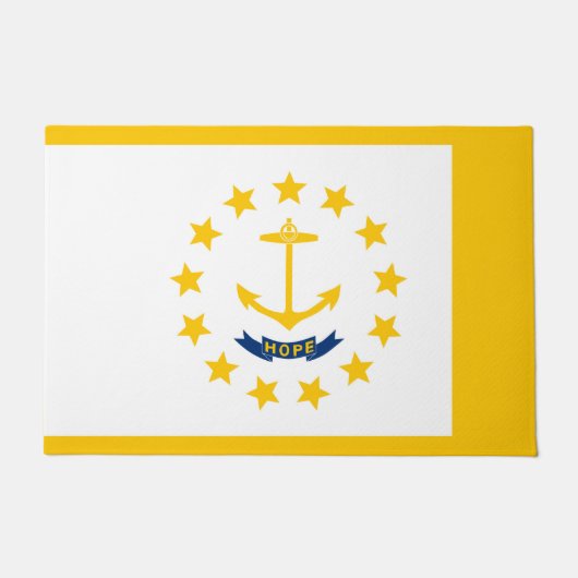 Entwurf für eine Flagge auf der Insel Rhode Fußmatte (Vorderseite)