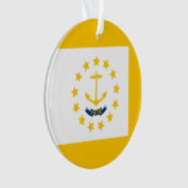 Entwurf für eine Flagge auf der Insel Rhode Ornament (Vorderseite)