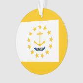 Entwurf für eine Flagge auf der Insel Rhode Ornament (Vorderseite)