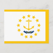 Entwurf für eine Flagge auf der Insel Rhode Postkarte (Vorderseite)