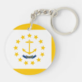 Entwurf für eine Flagge auf der Insel Rhode Schlüsselanhänger (Rückseite)