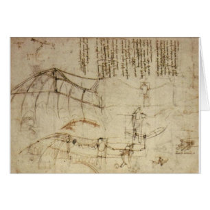 Entwurf für eine Flugmaschine durch Leonardo da