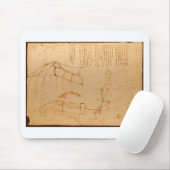 Entwurf für eine Flugmaschine Mousepad (Mit Mouse)
