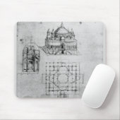 Entwurf für eine Kirche, fol. 4r Mousepad (Mit Mouse)