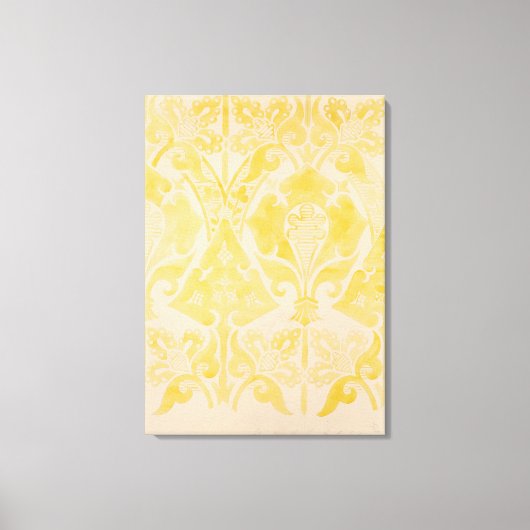 Entwurf für eine Samt- oder Seidenbrokatelle, 1850 Leinwanddruck (Vorderseite)