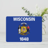 Entwurf für eine Staatsflagge von Wisconsin (Stehend Vorderseite)