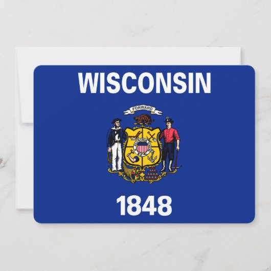 Entwurf für eine Staatsflagge von Wisconsin (Vorderseite)