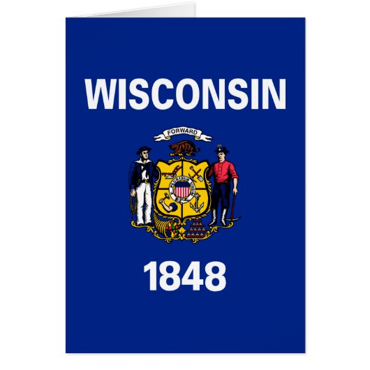 Entwurf für eine Staatsflagge von Wisconsin (Vorne)