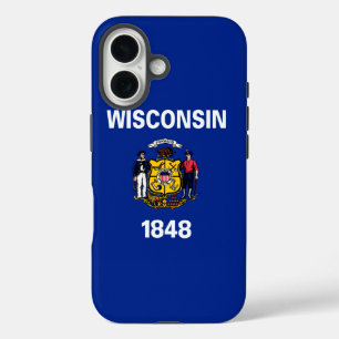 Entwurf für eine Staatsflagge von Wisconsin iPhone 16 Hülle