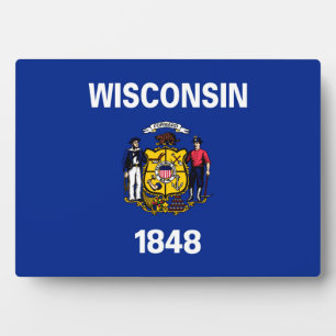 Entwurf für eine Staatsflagge von Wisconsin Fotoplatte