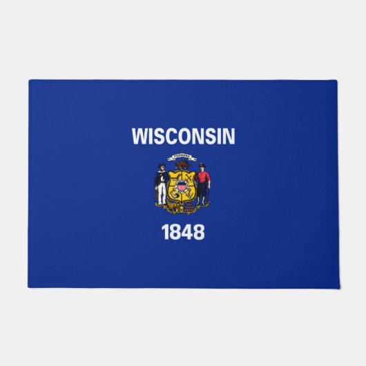 Entwurf für eine Staatsflagge von Wisconsin Fußmatte (Vorderseite)