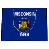 Entwurf für eine Staatsflagge von Wisconsin Große Geschenktüte (Vorderseite)