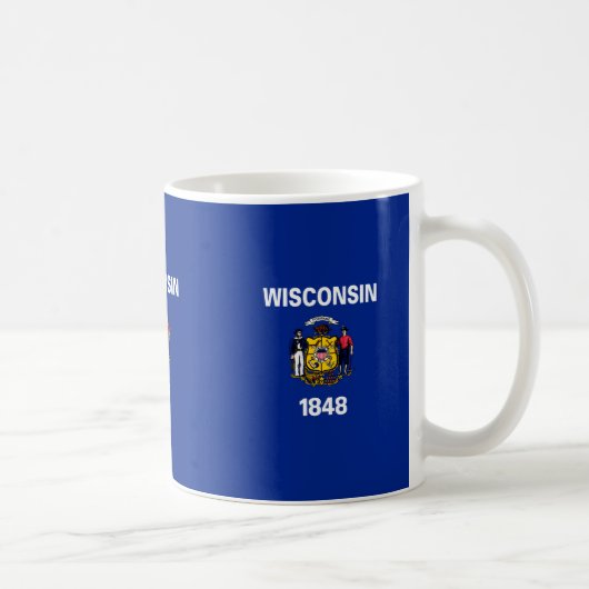 Entwurf für eine Staatsflagge von Wisconsin Kaffeetasse (Rechts)