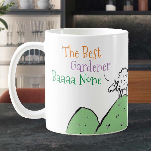 Entwurf für eine Tasse für einen Gardener-Kaffee