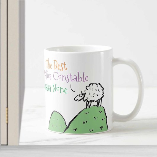 Entwurf für eine Tasse für einen Polizeikonstable