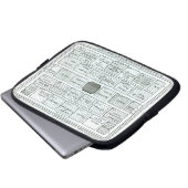 Entwurf für einen abgeschlossenen Gemüsegarten, Laptopschutzhülle (Vorne Knopf)