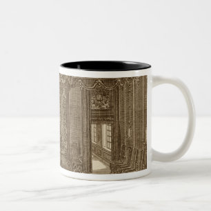 Entwurf für einen Bedchamber mit einem Zweifarbige Tasse