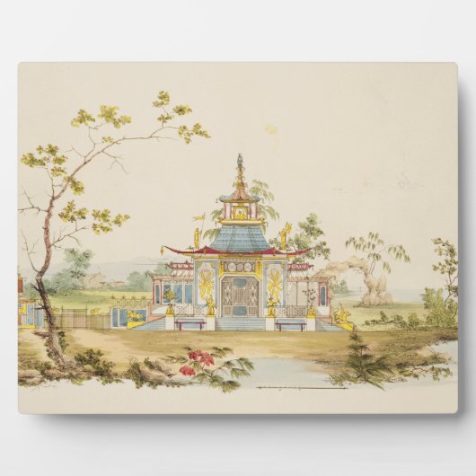 Entwurf für einen chinesischen Tempel, c.1810 (Sti Fotoplatte (Vorderseite)