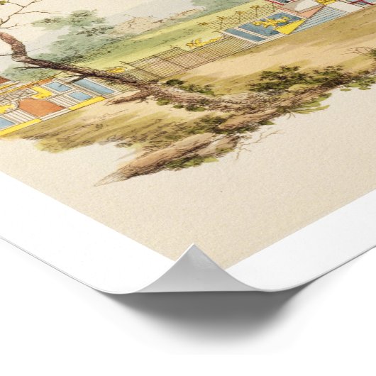 Entwurf für einen chinesischen Tempel, c.1810 (Sti Poster (Ecke)