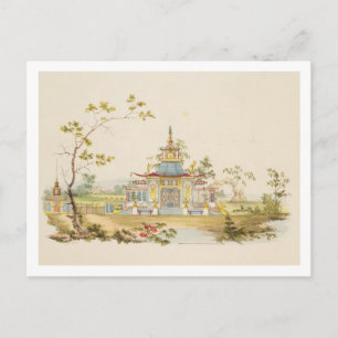 Entwurf für einen chinesischen Tempel, c.1810 (Sti Postkarte