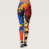Entwurf für einen Korallengarten Leggings (Rückseite)