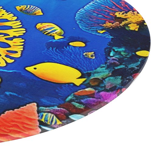 Entwurf für einen Korallengarten Schneidebrett (Ecke)