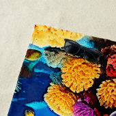 Entwurf für einen Korallengarten Strandtuch (Beispiel)