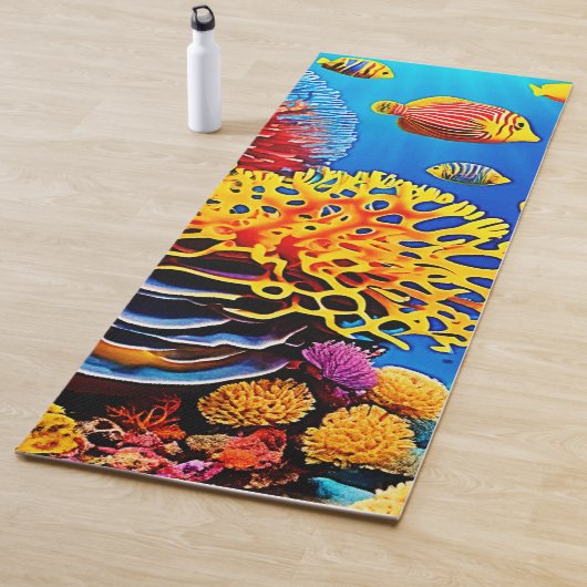 Entwurf für einen Korallengarten Yogamatte (Beispiel)