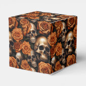Entwurf für einen Schädel und Rose der Serie 9 Geschenkschachtel (Rückseite)