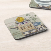 Entwurf für einen Sideboard, c.1860s-70s (w/c u. Getränkeuntersetzer (Linke Seite)