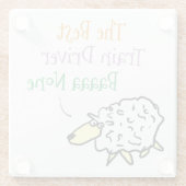 Entwurf für einen Untersetzer aus Zugführerglas (Rückseite)