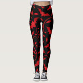 Entwurf für halloween_Beängstigend Flying Bats Leggings (Vorderseite)