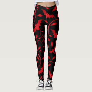 Entwurf für halloween_Beängstigend Flying Bats Leggings